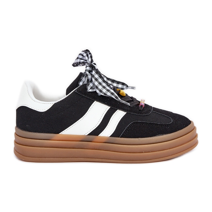 Adidași pentru femei cu pini negri negru