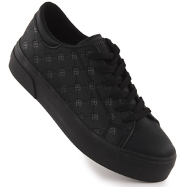 Adidaje din piele Eco pentru femei Negre Big Star RR274335 negru Adidaje din piele Eco pentru femei Negre Big Star RR274335 negru