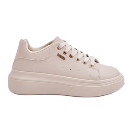 Adidași pentru femei pe platformă Eco Light Basic Leather bej