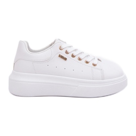 Adidașii pentru femei pe platformă Eco din piele Albă Adidașii pentru femei pe platformă Eco din piele Albă