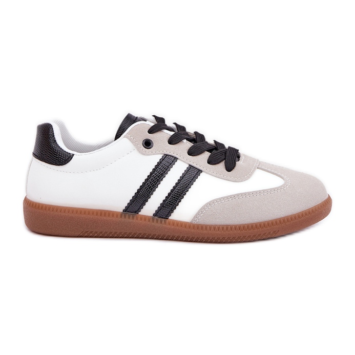 Adidași de adidași pentru femei albe și alb scăzut