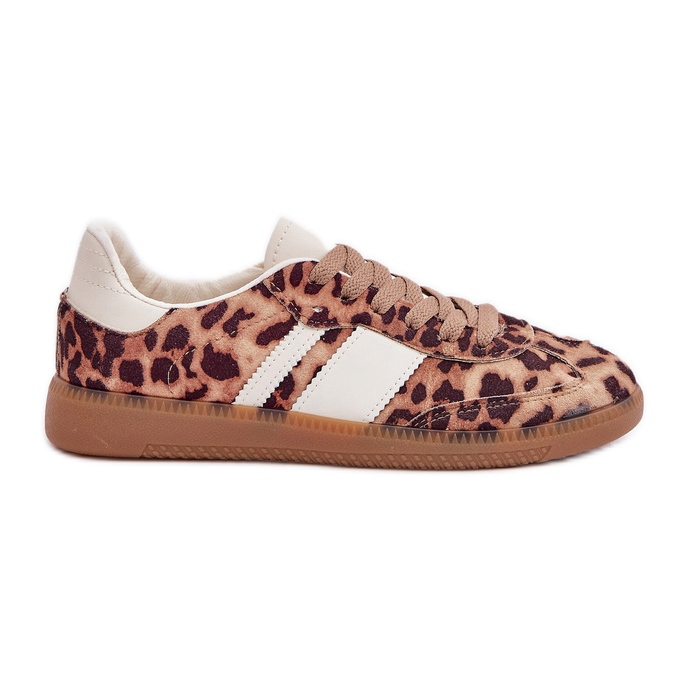 Adidași cu imprimeu cu leopard scăzut pentru femei print maro leopard Adidași cu imprimeu cu leopard scăzut pentru femei print maro leopard