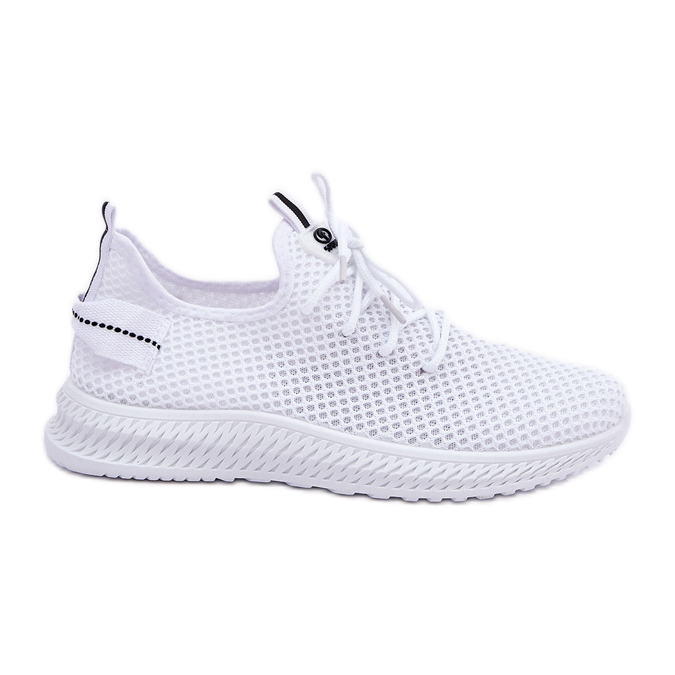 Pantofi sporturi de plasă pentru femei în mână alb