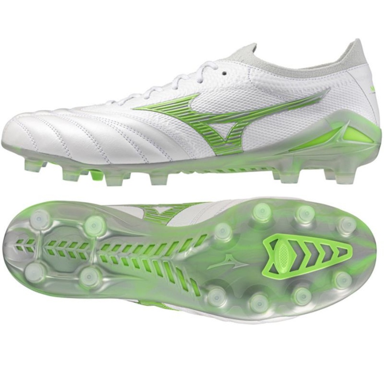 Mizuno Morelia Neo IV Japonia FG P1GA254037 Alb și verde
