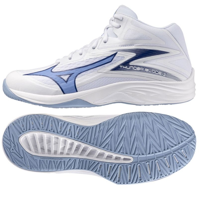 Pantofi Mizuno Thunder Blade cu MID V1GA237597 White alb