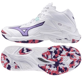 Mizuno Wave Lightning Z8 Mid V1GC240520 Pantofi albi Mizuno Wave Lightning Z8 Mid V1GC240520 Pantofi albi