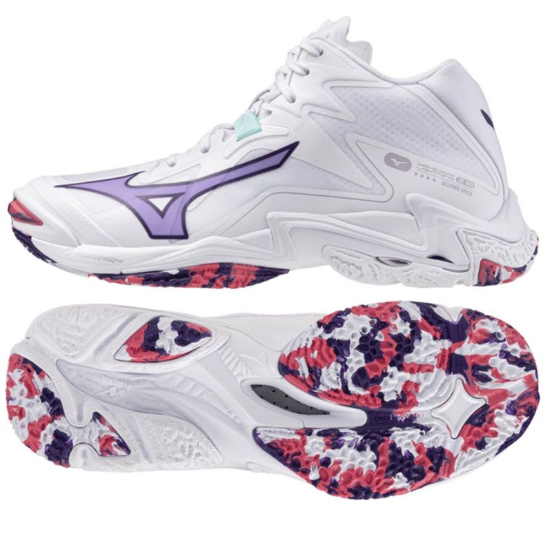 Mizuno Wave Lightning Z8 Mid V1GC240520 Pantofi albi