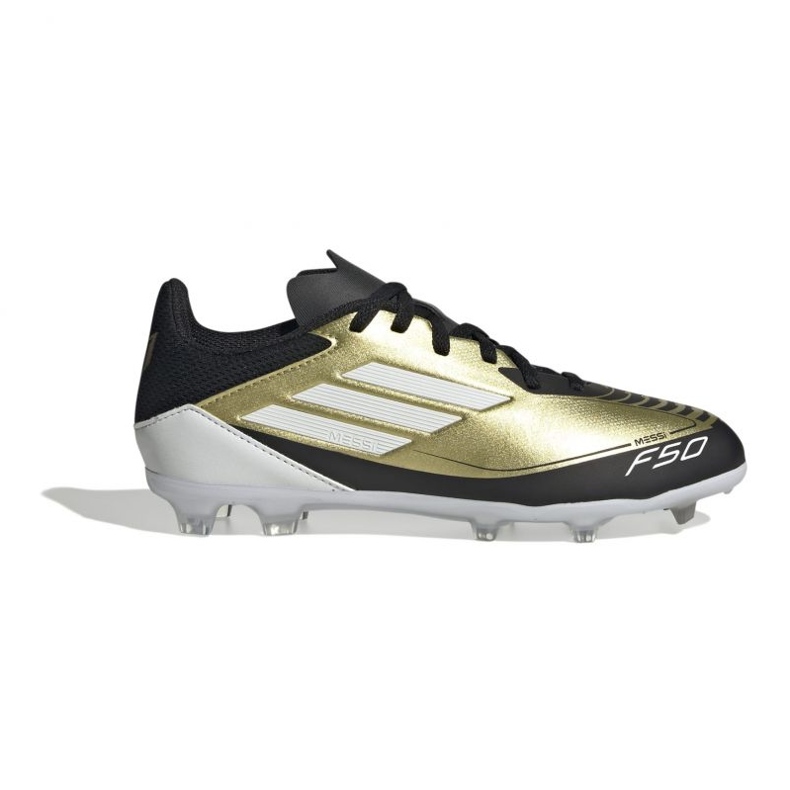 Adidas Junior F50 League FG/MG Messi IF6919 Pantofi PLN de aur