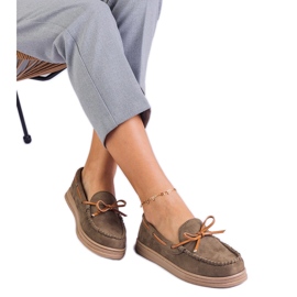 Plăcile de femei verzi de la Ekozamsz cu un arc verde