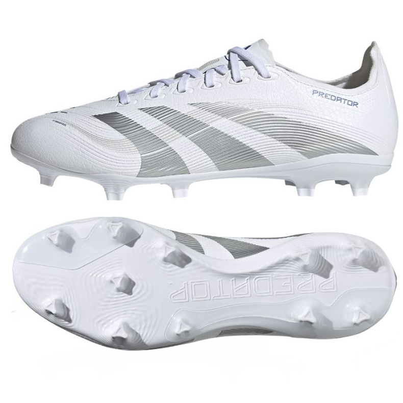 Adidas Predator League FG/MG ID1327 Pantofi albi și argintii