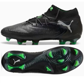 PUMA Future 8 Ultimate FG 108138-02 Pantofi negri cu șosetă negru PUMA Future 8 Ultimate FG 108138-02 Pantofi negri cu șosetă negru