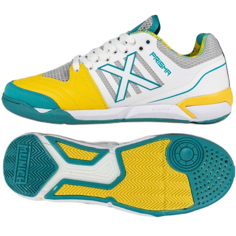 Munich Munchen Prisma 37 în 3116038 Pantofi de fotbal alb și galben