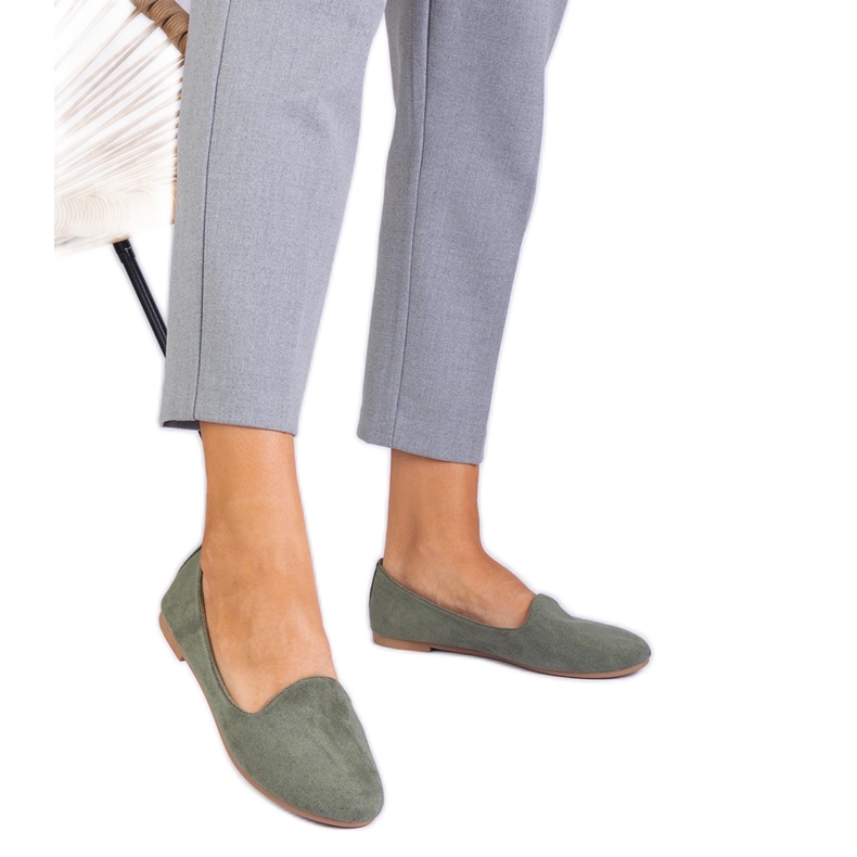 Green Classic Ballerinas de la Ekozamsz verde Green Classic Ballerinas de la Ekozamsz verde