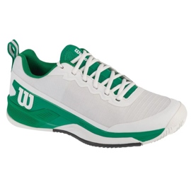 Pantofi de tenis Wilson Rush Pro 4.5 Clay WRS334350 Alb și verde Pantofi de tenis Wilson Rush Pro 4.5 Clay WRS334350 Alb și verde