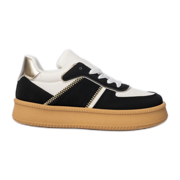 Adidași clasici pentru femei pe Platfom Black negru