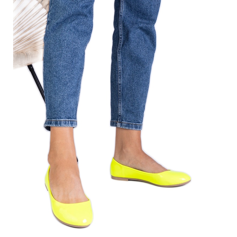 Ballerine cu neon galben