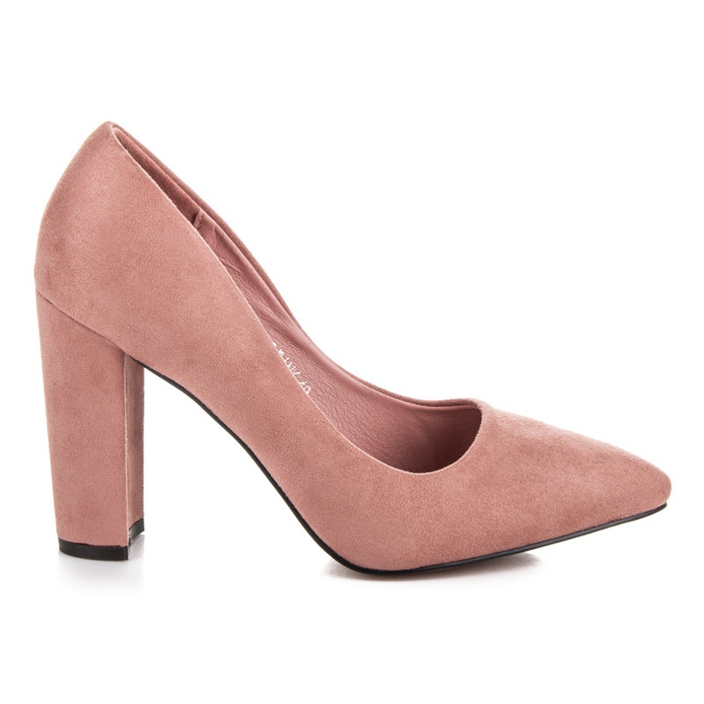 Seastar Pompele din piele de căprioară pe stâlp roz