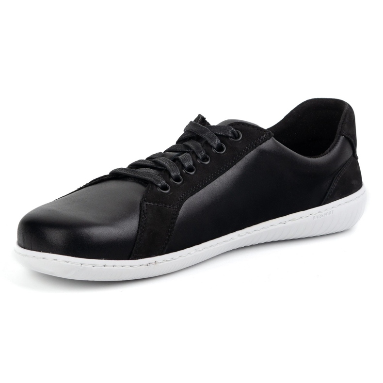 WASAK Pantofi de piele minimalist pentru bărbați desculți 0741w negru WASAK Pantofi de piele minimalist pentru bărbați desculți 0741w negru