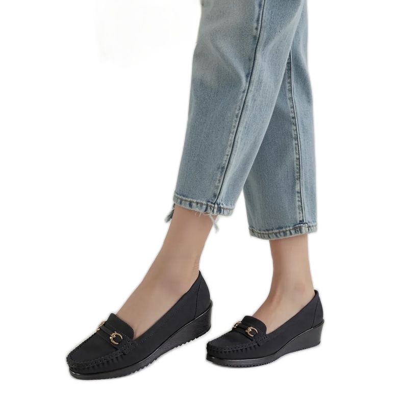 Femei Mirena Black Loafers negru