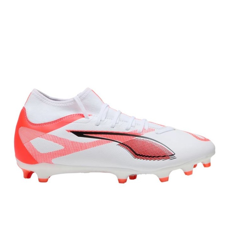 Puma Ultra 5 Play+ FG/AG 108168 01 Pantofi de fotbal alb