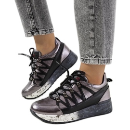 D/GMR Tenisi ballard metalizati gri D/GMR Tenisi ballard metalizati gri