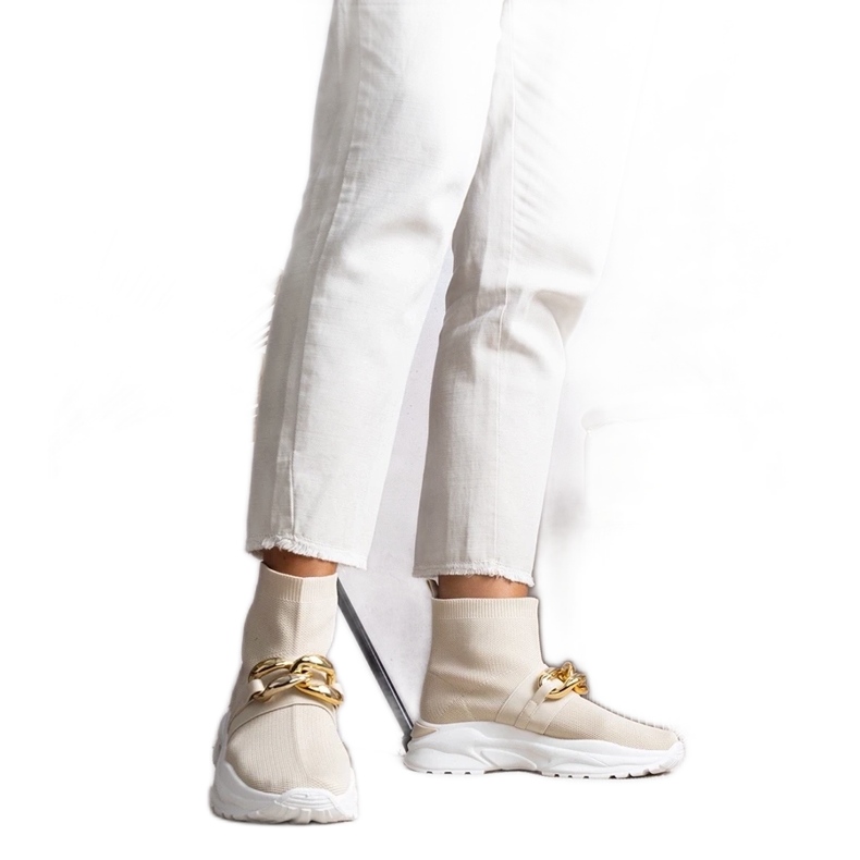 D/GMR Adidași bej cu lanț Taryn D/GMR Adidași bej cu lanț Taryn