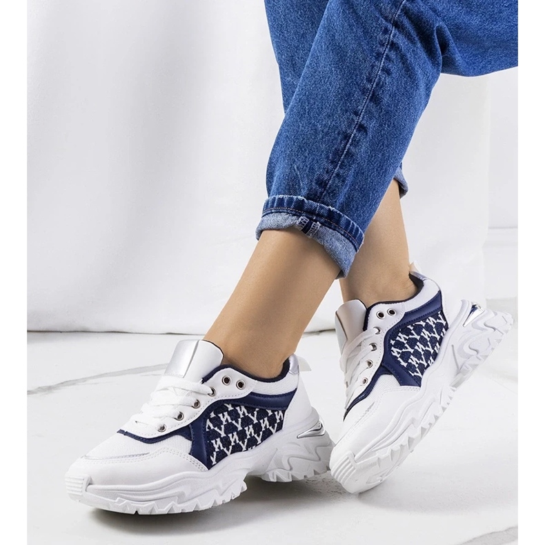 D/GMR Tenisi dama alb si bleumarin Florival