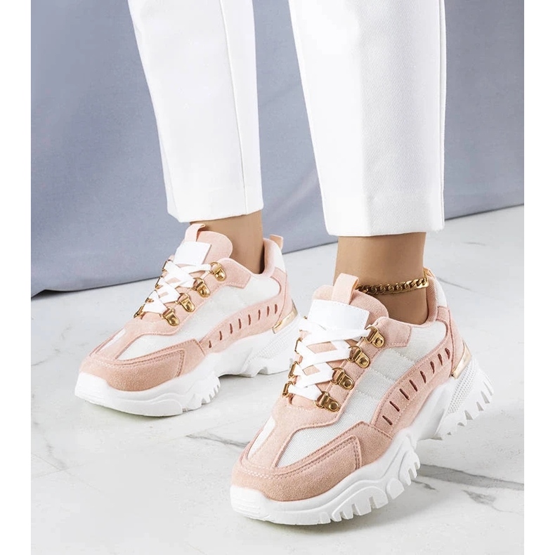 D/GMR Tenisi Mindy albi și roz