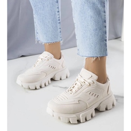 D/GMR Adidași bej cu talpă masivă de la Inez