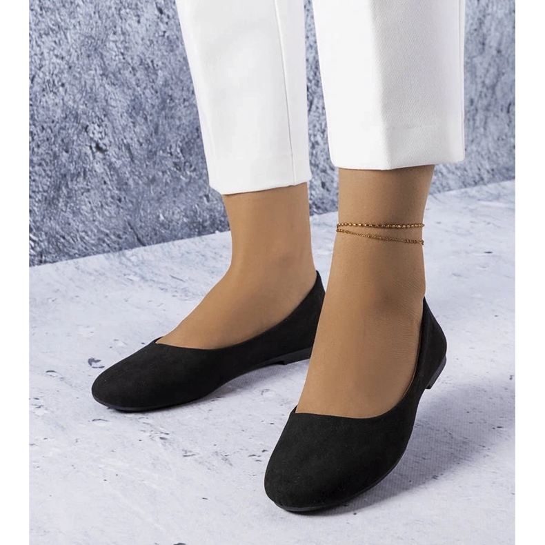 D/GMR Pantofi negri cu talpă din piele de la Lespérance negru