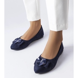 D/GMR Balerini bleumarin decorati cu strasuri Rémy