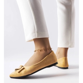 D/GMR Balerini bej decorati cu strasuri Rémy