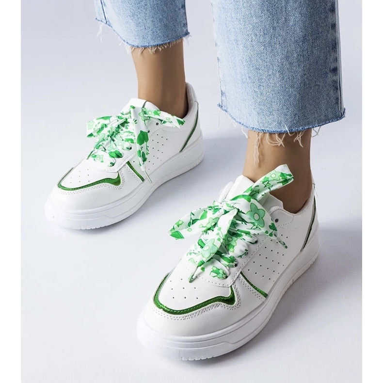 D/GMR Adidași albi legați cu panglică Pryor