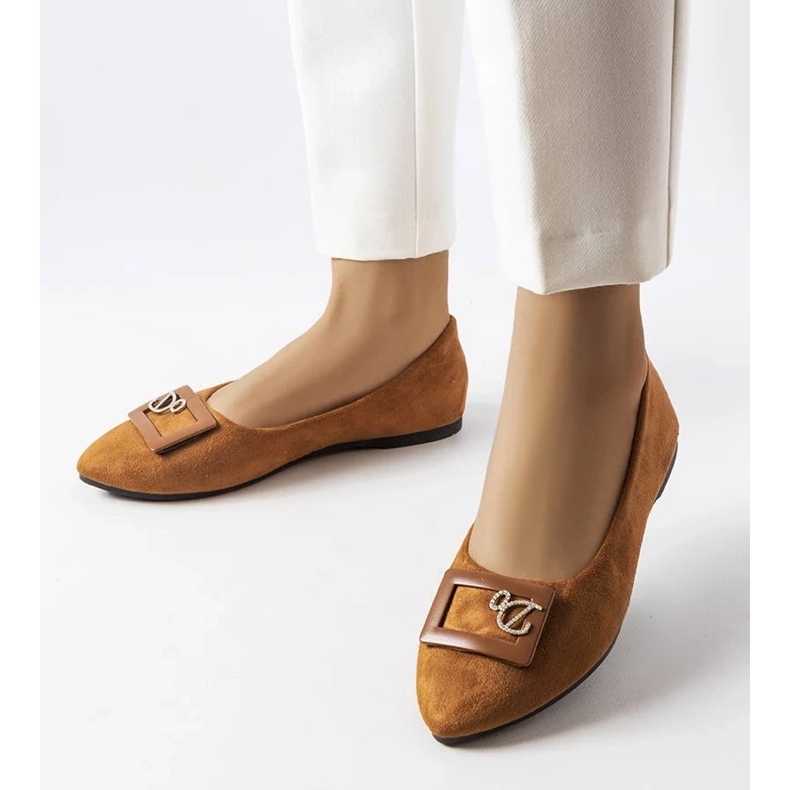 D/GMR Balerini maro decorati cu strasuri de la Fleming