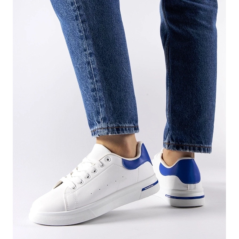 D/GMR Tenisi Leland albi și bleumarin