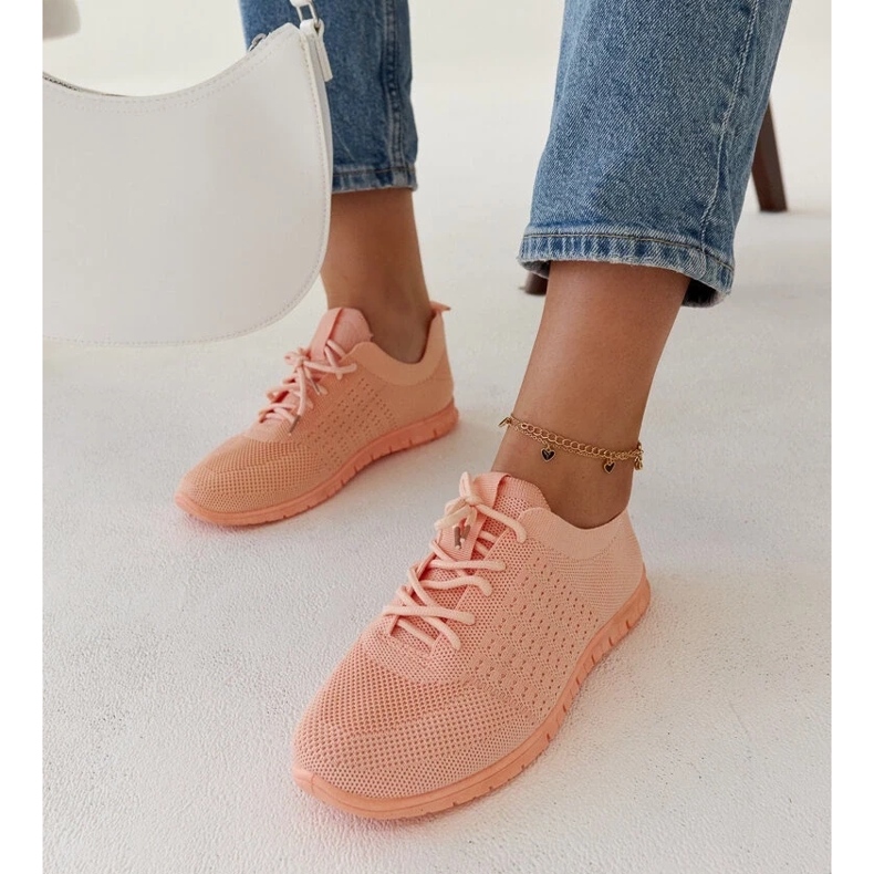 D/GMR Tenisi din stofa roz Mairago