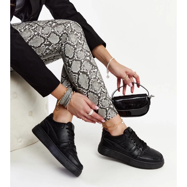 D/GMR Tenisi negri cu platformă Mentha negru D/GMR Tenisi negri cu platformă Mentha negru