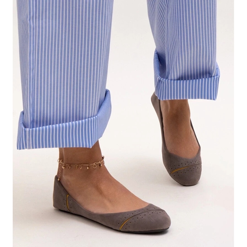 Balerini clasici gri Dorris