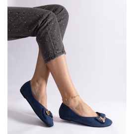 D/CEO Balerini bleumarin decorati cu fundita si brosa Esdras