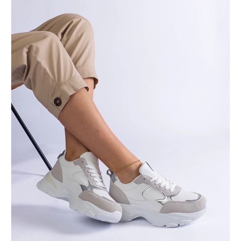 D/CEO Adidași albi cu talpă masivă Torreza