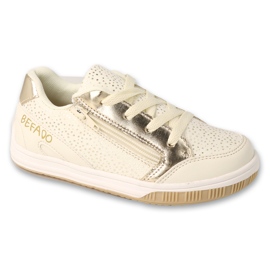 Pantofi sport pentru copii Befado 514x016 bej metalic Pantofi sport pentru copii Befado 514x016 bej metalic
