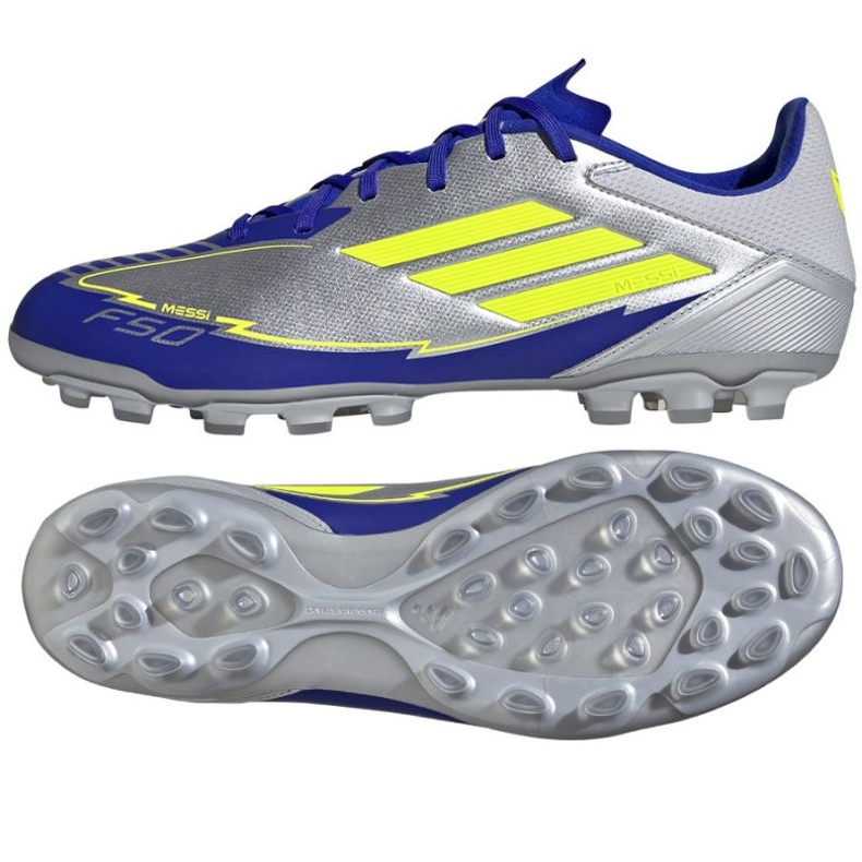 Adidas F50 League Messi 2G/3G AG JR8057 Pantofi albastru argintiu Adidas F50 League Messi 2G/3G AG JR8057 Pantofi albastru argintiu