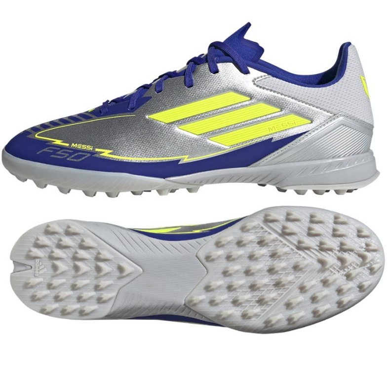 Adidas F50 League Messi TF IH0919 Silver-Blue argint Adidas F50 League Messi TF IH0919 Silver-Blue argint