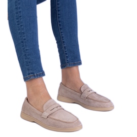 Brown Classic Openwork Loafers de la Ekozamsz maro Brown Classic Openwork Loafers de la Ekozamsz maro