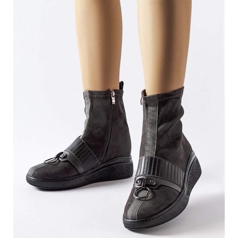 D/CEO Botine cu șosete gri de la Colonnata