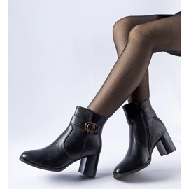 D/CEO Botine izolate negre Muscoline negru D/CEO Botine izolate negre Muscoline negru