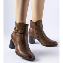 D/CEO Botine izolate maro de la Muscoline D/CEO Botine izolate maro de la Muscoline