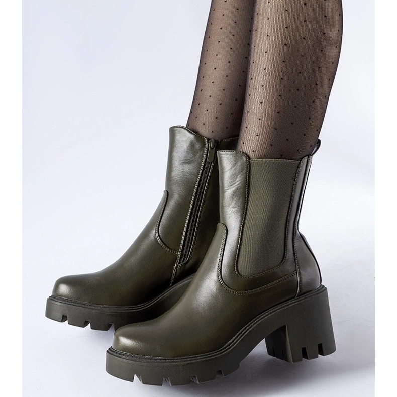 D/CEO Botine Hattiesburg de culoare verde închis D/CEO Botine Hattiesburg de culoare verde închis