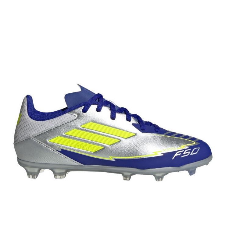 Adidas F50 League FG/MG Messi IH0924 Pantofi de fotbal argint Adidas F50 League FG/MG Messi IH0924 Pantofi de fotbal argint