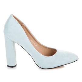 Vices New Collection Pompe din piele de căprioară pe un stâlp albastru